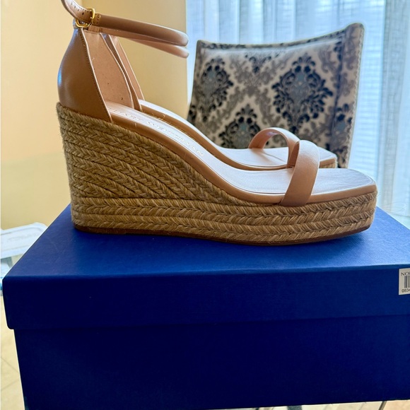 Stuart Weitzman Nudist Espadrille Wedge - Size 10.5 - Picture 8 of 11